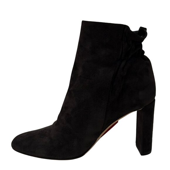 $1140 Dior grey charcoal suede pleats low boots size 11 / 41 - Picture 1 of 6